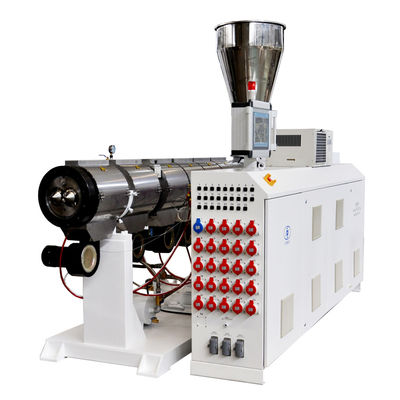 Buy Parallel Double Screw Extruder Machine PVC Extruder For Pelletizing Pipe And Profile online manufacture