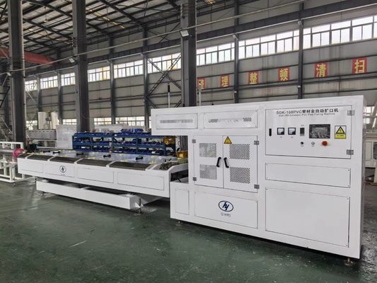 Buy PVC pipe belling machine with four station / double cavities / single head station for U type and R type online manufacture