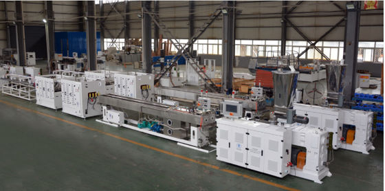 Beli 1-6 inci PVC Pipe Line Produksi dengan HYZS65/132 kerucut konik ganda sekrup extruder dengan motor 45kw dan output 420kg/h online manufacture
