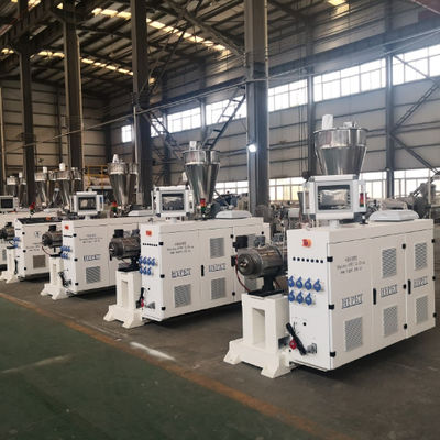 Beli Shenzhen HYPET Extruder Sekrup Kembar Konik Ukuran Kecil ZS35/80 45/100 51/110 online manufacture