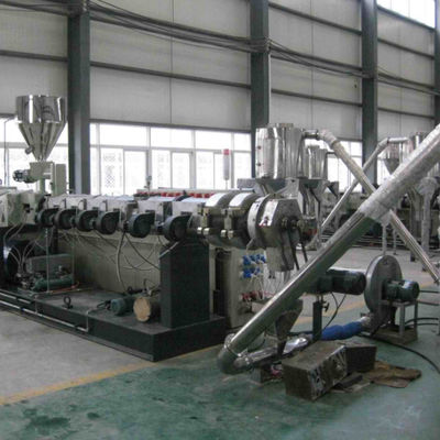 Купить Shenzhen HYPET PVC Pelletizing Line With Twin Conic Extruder / PVC Granules Making With Conic Twin Screw Extruder Machine online manufacture