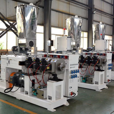 satın al Shenzhen HYPET 80/156 In 55kw Motor PVC Extruders Machine Twin Conic Screw Extruder online manufacture