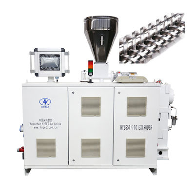 خرید 200kg/h HYZS51/110 Twin Screw Double Screw Extruder For Soft Hard PVC Products online manufacture